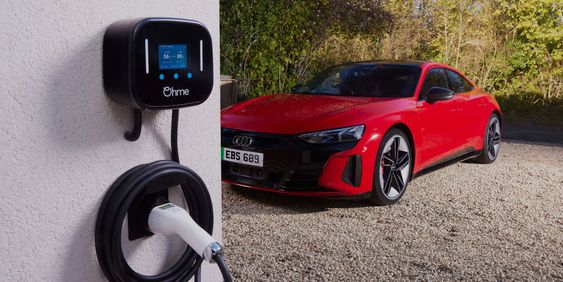 Charging audi e tron shop at home