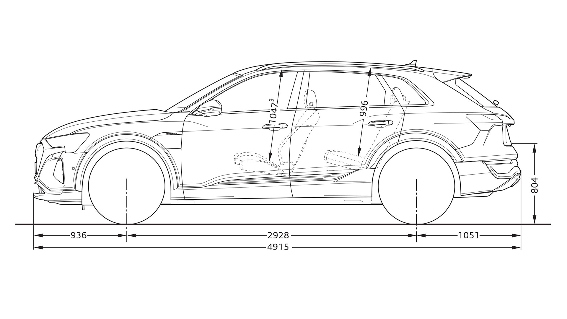 Audi q4 deals e tron measurements